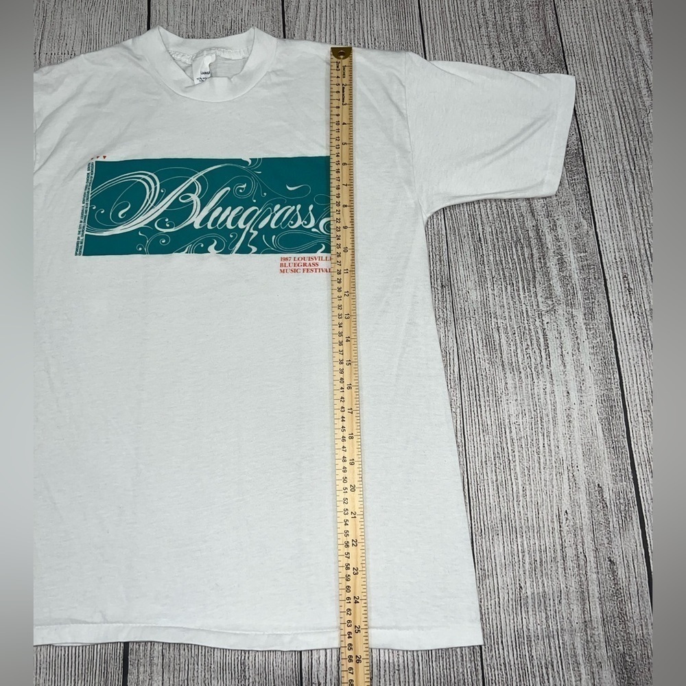 1987 Vintage USA Made Louisville Bluegrass Music Festival Single Stitch T-Shirt - Picture 9 of 11